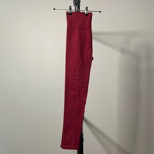 Zyia scarlet ribbed seamless